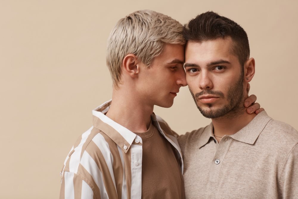 Gay man smiling